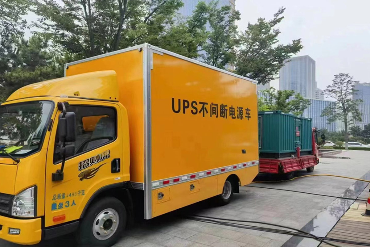 茌平发电机租赁施工现场